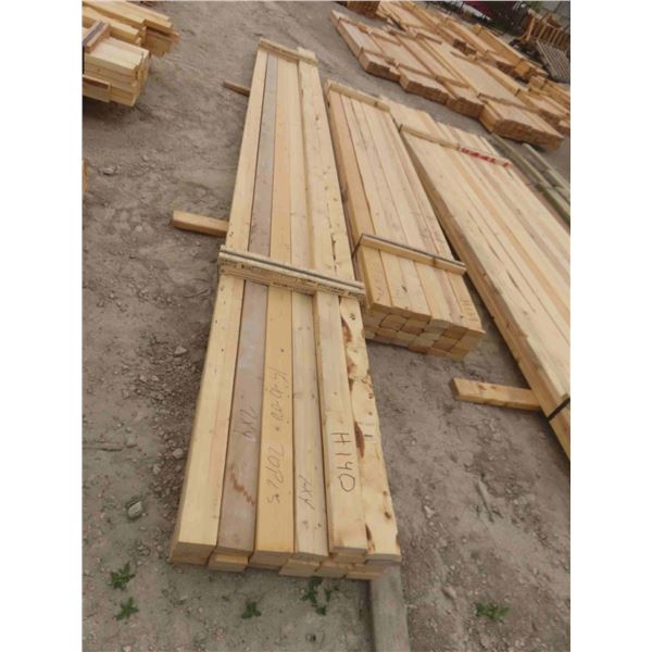 (20) Boards 2'' x 4'' x 15ft10'' 