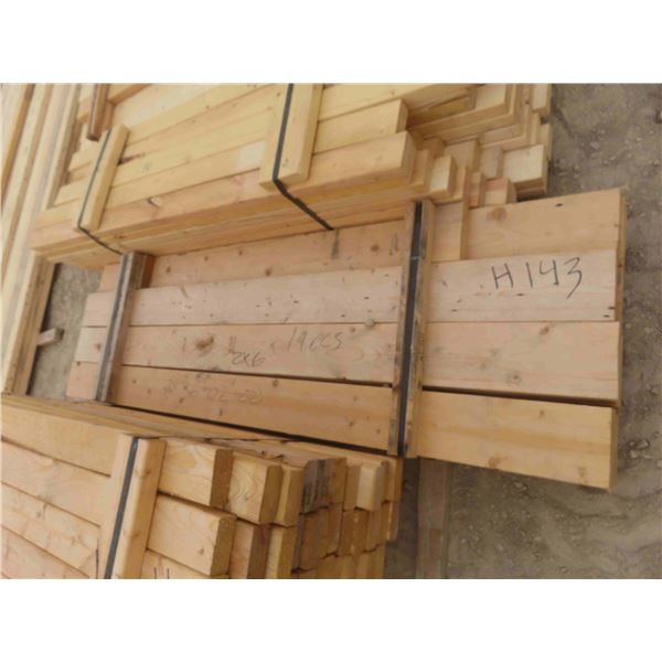 (19) Boards 2'' x 6'' x 6ft02''
