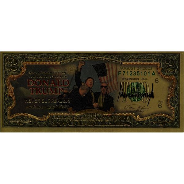 American Donald Trump 2 Dollar Commemarative Bill