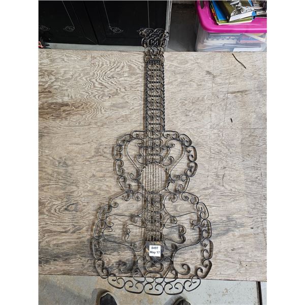 Metal Guitar Decoration