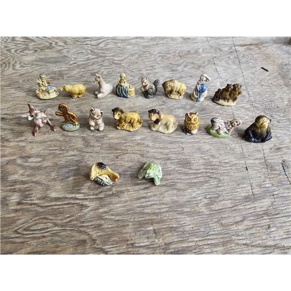 Antique Red Rose Tea Figurines