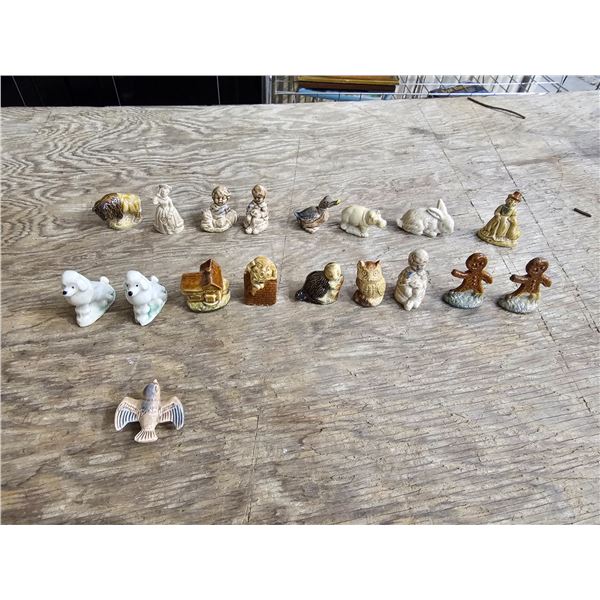 Antique Red Rose Tea Figurines
