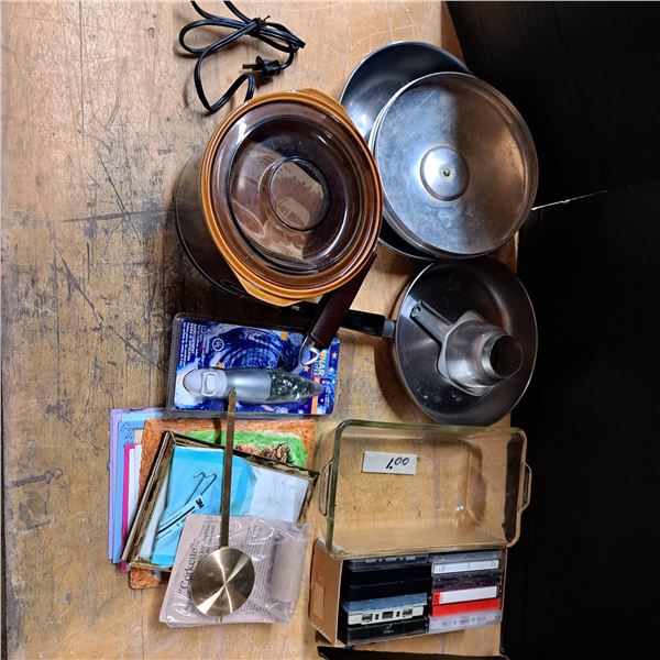 Lot of cookware and misc items