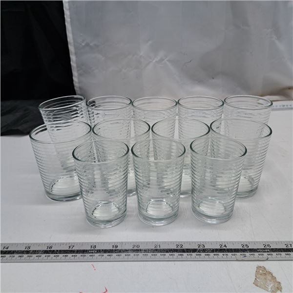 set of 12 glasses various sizes