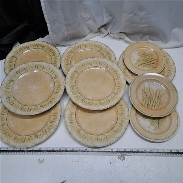 Set of 10 plates