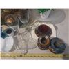 Image 2 : Box of (3) Large Container, (10) Salt and Pepper Shakers, Bowls, Plates, and other decorative items.
