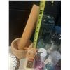 Image 6 : Box of (3) Large Container, (10) Salt and Pepper Shakers, Bowls, Plates, and other decorative items.