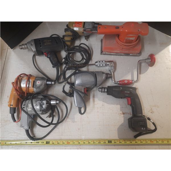 Lot of Craftsman and Black & Decker Drills etc.