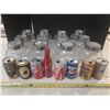 Image 1 : (12) Glass Containers and Vintage (8) Empty Cans - Empty Cocacola Bottle. (Exclusive made for Vancou