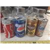 Image 5 : (12) Glass Containers and Vintage (8) Empty Cans - Empty Cocacola Bottle. (Exclusive made for Vancou