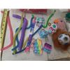 Image 3 : Lot of Kids Toys, (3) Bag of Small Doll Clothes, Jewelry, Colored Pensils, Sharpners, Games, Mickey 