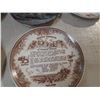 Image 9 : Box of decorative items, plates, small figures, bowls, bear mug, etc.