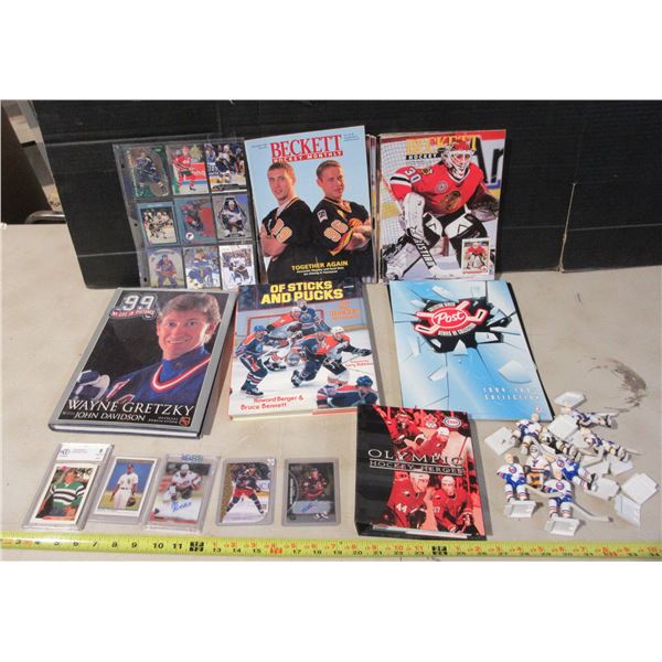 Lot of Hockey Cards, Hockey Magazines, Olympic Hockey Heroes, 1994-1995 Collectibles Cards (Card Siz