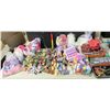 Image 1 : Lot of Kids Toys, Bags of Build a Bear Clothes, Small Doll Clothes, Military Tank & Car, Small and L