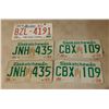 Image 1 : 1921 Alberta License Plate, (1) Pair of 1978 Saskatchewan, (1) Pair of 1983 Saskatchewan Plates.