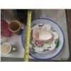 Image 12 : Lot of Cups, Glass, Jar, Storage Container, Large Flower Vase, Bowl, Plate and Small Decorative Item