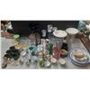 Image 1 : Lot of Cups, Glass, Jar, Storage Container, Large Flower Vase, Bowl, Plate and Small Decorative Item