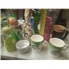 Image 3 : Lot of Cups, Glass, Jar, Storage Container, Large Flower Vase, Bowl, Plate and Small Decorative Item