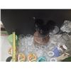 Image 6 : Lot of Cups, Glass, Jar, Storage Container, Large Flower Vase, Bowl, Plate and Small Decorative Item