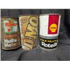 Image 4 : (6) Vintage Oil Cans ( Shell, Co-op, Etc.)