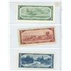 Image 2 : Vintage Canadian Bank of Canada (3) 1954 Dollar Bills (1,2, & 5 Dollar Bills)