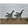 Image 1 : 2- Cast Bench Ends - Build Your Own Bench
