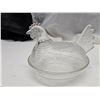 Image 2 : 6.5" Vintage Hen On A Nest Clear