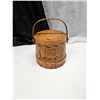 Image 2 : Wooden Snacks Bucket w/ Lid 9" x 7.5"