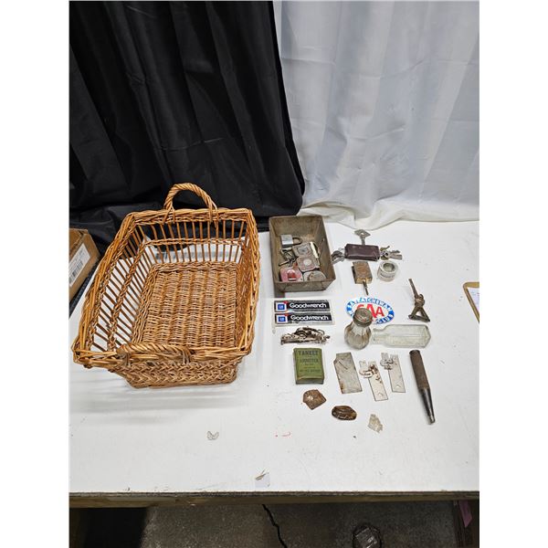 Basket Of Misc Collectibles