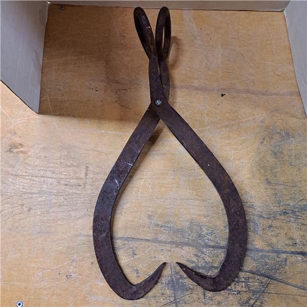 antique ice tongs