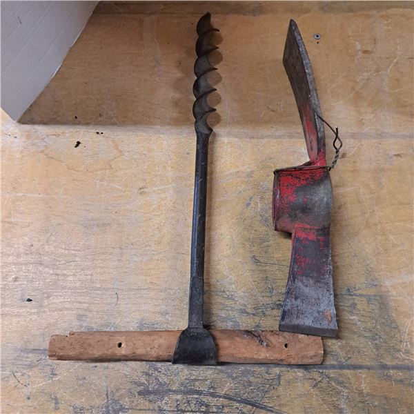 auger 1" bit and pickaxe head