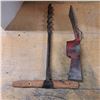 Image 1 : auger 1" bit and pickaxe head