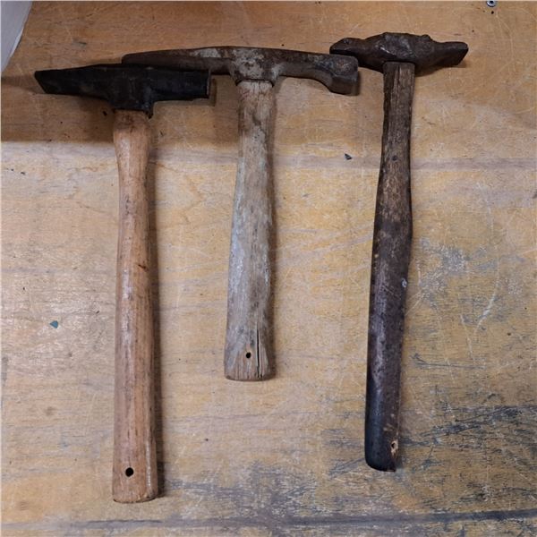3 vintage hammer