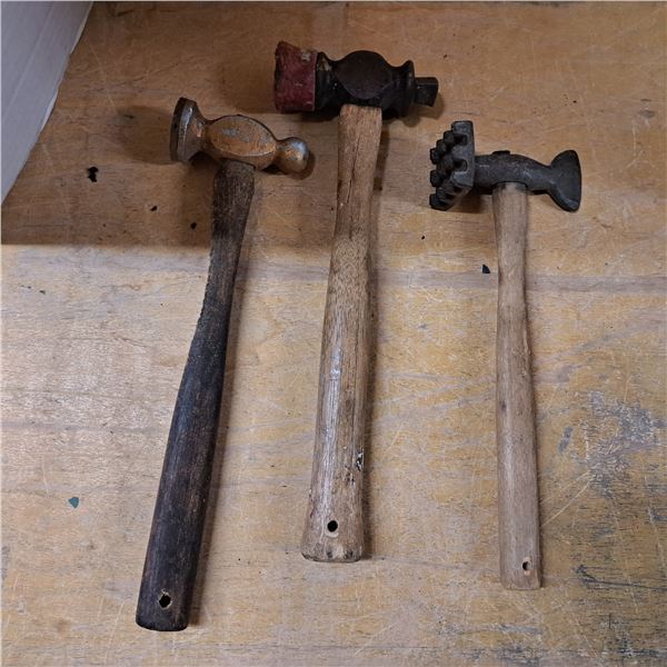 3 ballpeen hammers