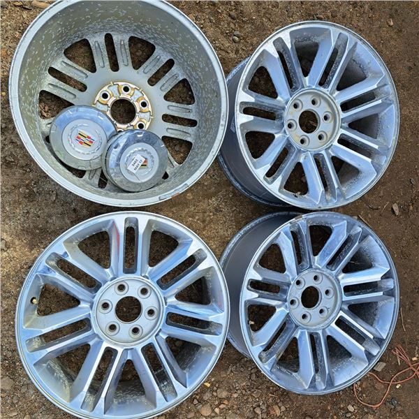 4 cadillac rims size 22" by 9J by 31- 6 bolt