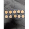 Image 1 : (10) Copper Penny's King George Canada 1940 1942-43 1945-49 1951-52