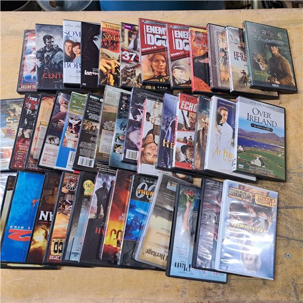 lot of DVDs