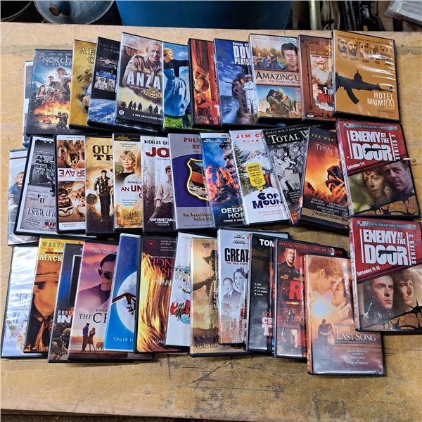 lot of DVDs