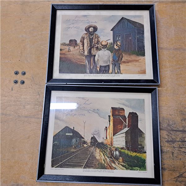 2 pictures about the 1887 rebellion- size 15" by 12"