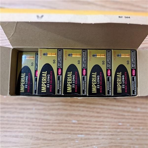9 boxes of 22 long rifle ammo