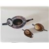 Image 3 : Antique EPNS ElectroPlated Nickel Silver - Tea Pot, Creamer and Sugar Bowl
