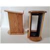 Image 2 : Speaker Stands solid oak, CD holders are removable