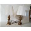 Image 1 : Brass Table Lamps - 27" tall