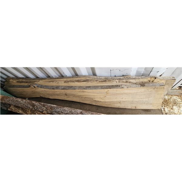Beautiful Live Edge Spalted Black Poplar Slab 110"L x 14"W x 2" Thick; Pictures can't do justice to 