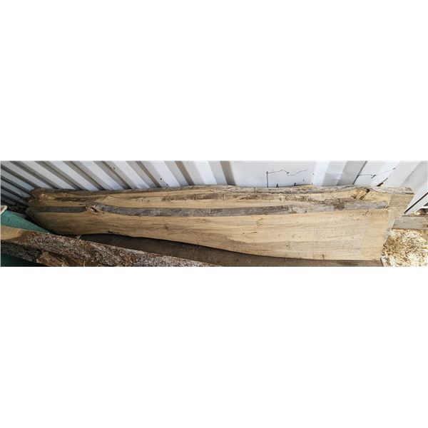 Beautiful Live Edge Spalted Black Poplar Slab 110"L x 14"W x 1.75" Thick; Pictures can't do justice 
