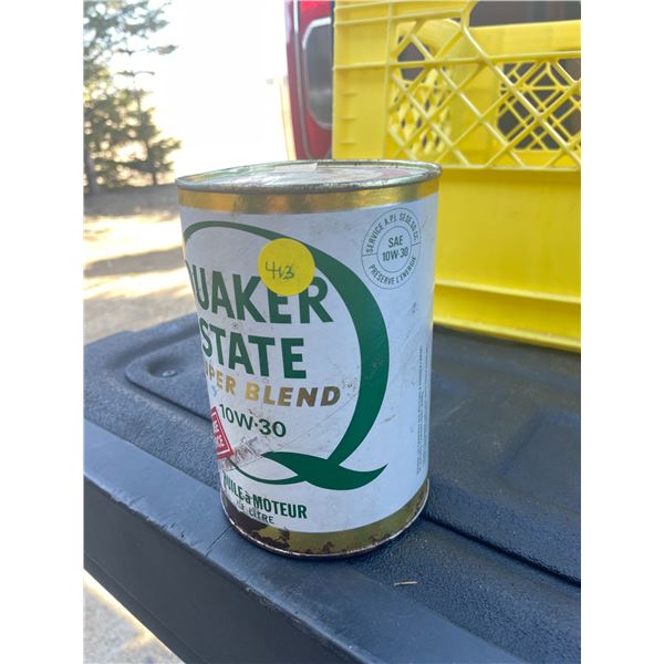Quaker State 10-30 Oil (Full Can)