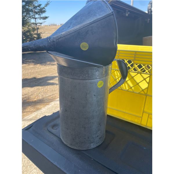 Gallon Oil Can + Funnel