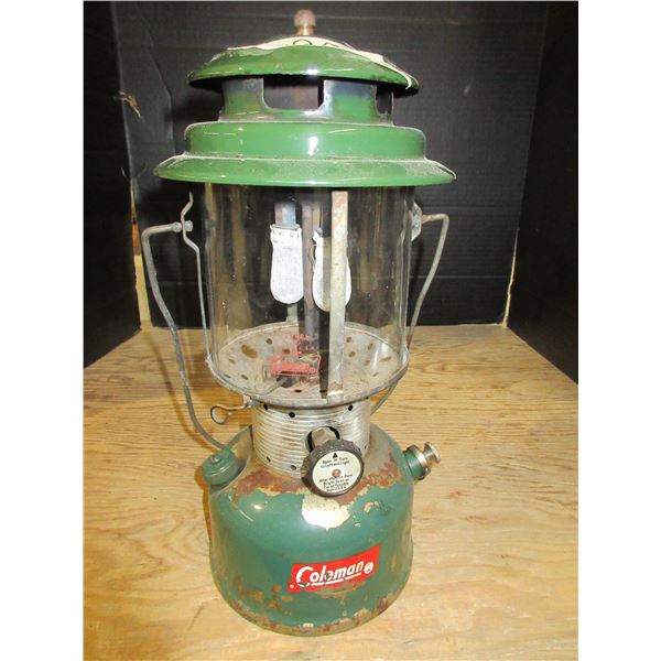 Coleman Lantern with Pyrex Globe.