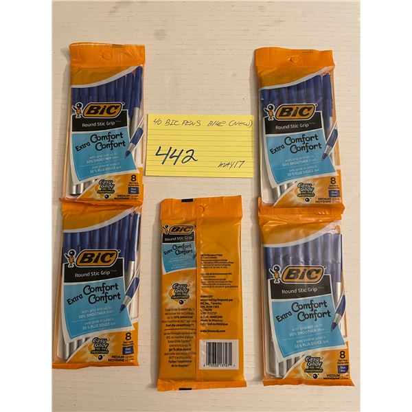 40 Bic pens blue - new