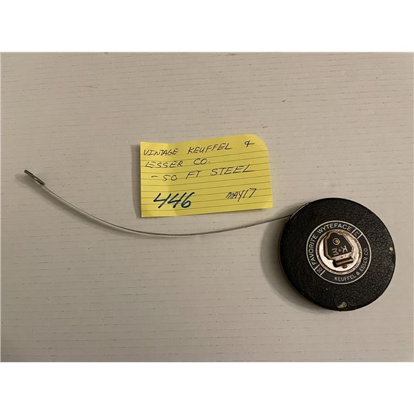 50 foot steel measuring tape - Keuffel & Esser